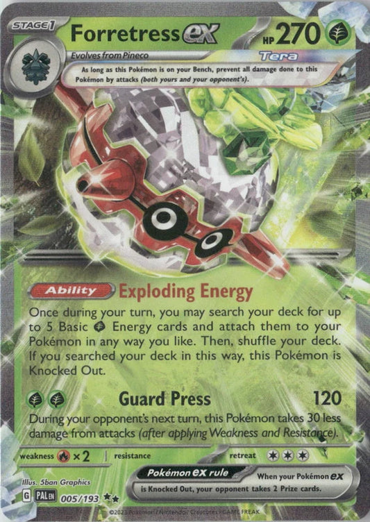 Forretress ex - 005/193 - SV02: Paldea Evolved