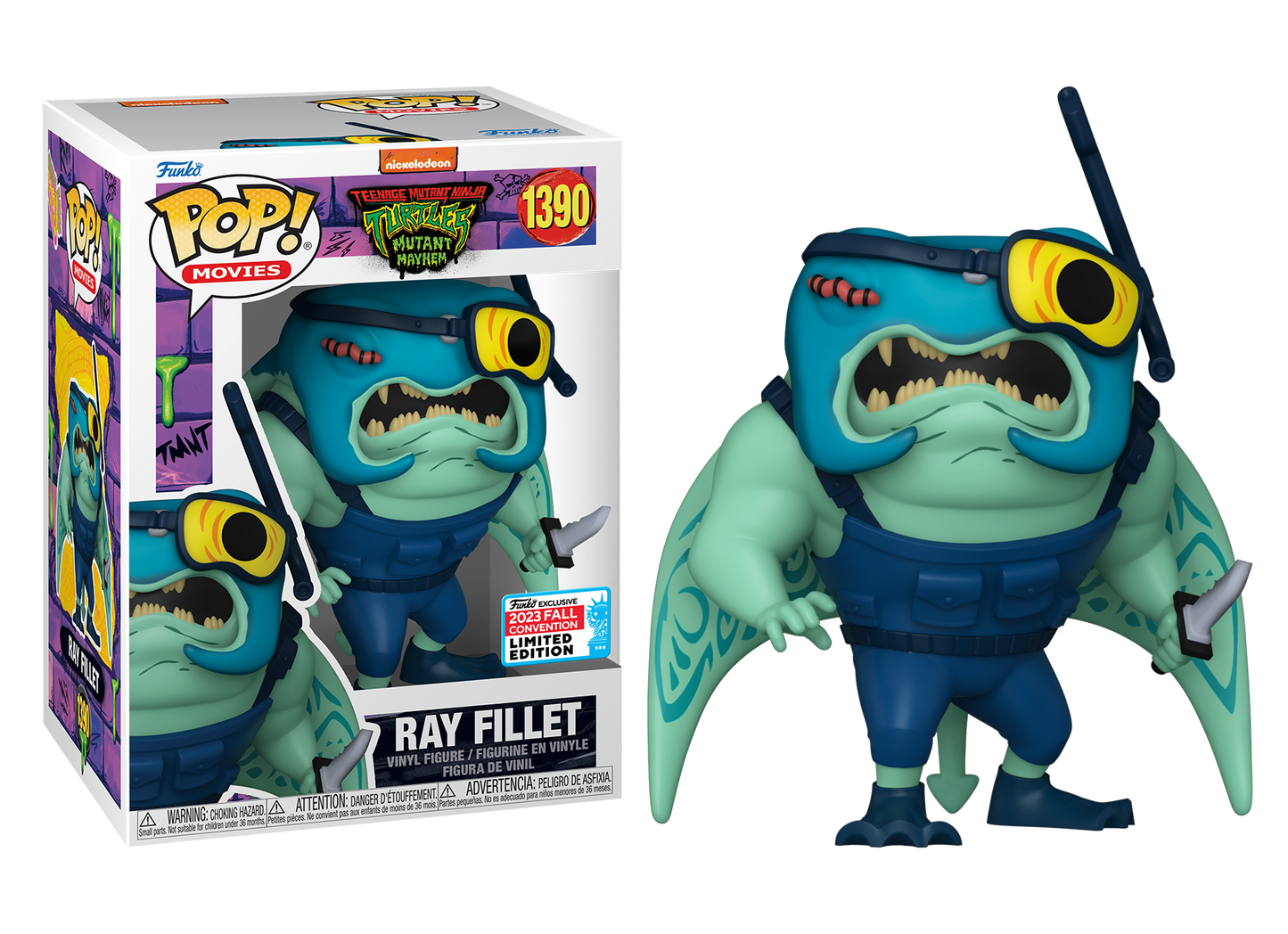 Teenage Mutant Ninja Turtles: Mutant Mayhem - Ray Fillet NYCC 2023 Fall Convention Exclusive Pop! Vinyl