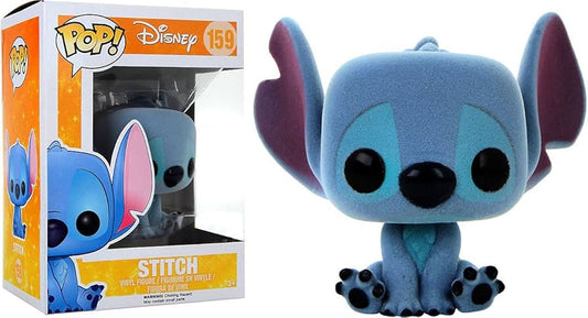 Disney - Stitch (Seated) (Flocked) Pop Vinyl #159