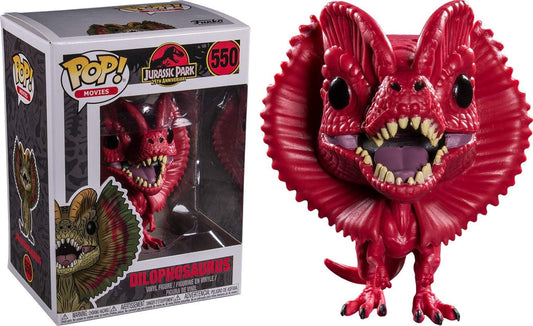 Jurassic Park - Dilophosaurus Red US Exclusive Pop! Vinyl #550