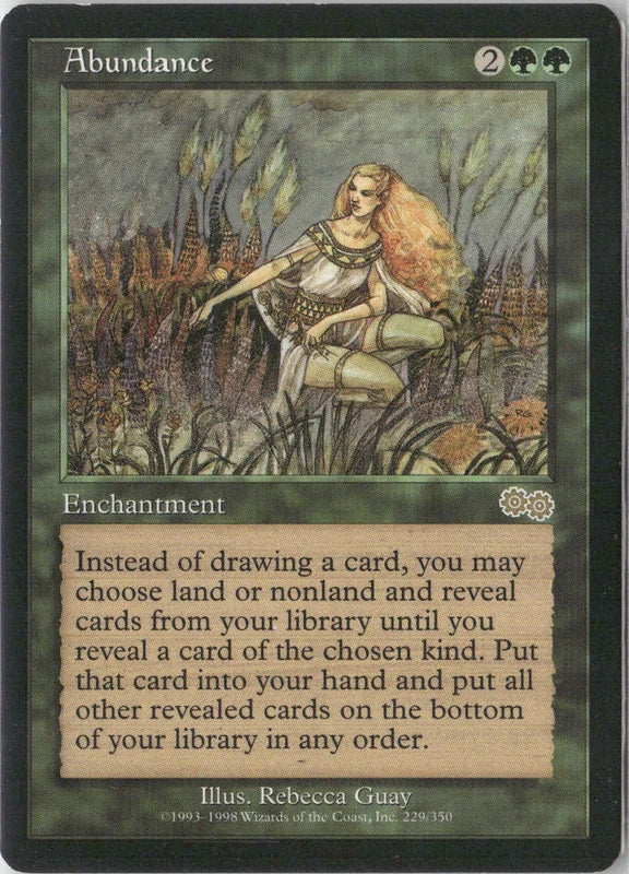 Scan Image | Abundance - Urza's Saga | [9109FDDA]