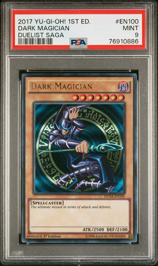 2017 Yu-Gi-Oh! Duelist Saga En100 Dark Magician Duelist Saga - PSA 9