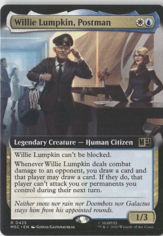 Scan Image | Willie Lumpkin, Postman (Extended Art) - Commander: Marvel Super Heroes | [BA865835]
