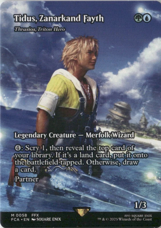 Scan Image | Tidus, Zanarkand Fayth - Thrasios, Triton Hero (Showcase) - FINAL FANTASY: Through the Ages | [A0311515]