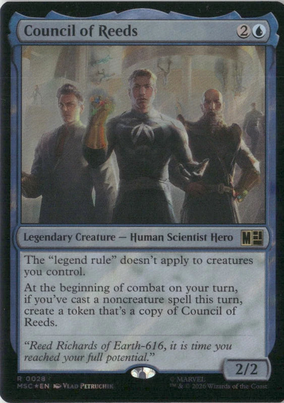 Scan Image | Council of Reeds (Surge Foil) - Commander: Marvel Super Heroes | [63CACE9D]