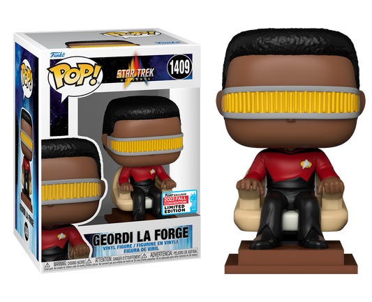 Star Trek Universe - Geordi La Forge in Chair NYCC 2023 Fall Convention Exclusive Pop! Vinyl