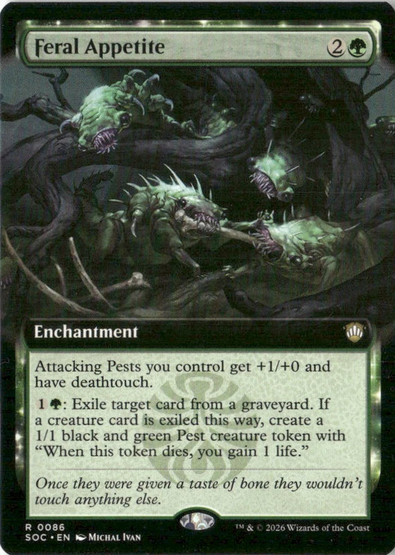 Feral Appetite (Extended Art) - Commander: Secrets of Strixhaven