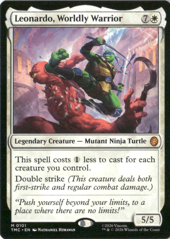 Leonardo, Worldly Warrior - Commander: Teenage Mutant Ninja Turtles