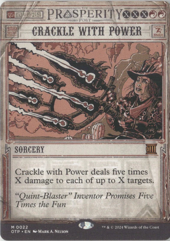 Scan Image | Crackle with Power - Outlaws of Thunder Junction: Breaking News | [29D1BA39]