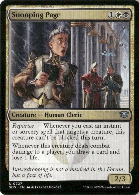 Snooping Page - Secrets of Strixhaven