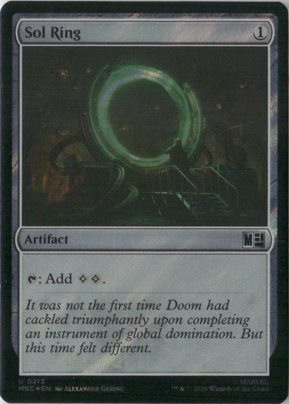 Scan Image | Sol Ring (0213) (Surge Foil) - Commander: Marvel Super Heroes | [8D26530A]