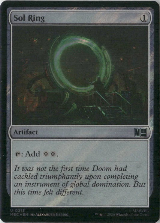 Scan Image | Sol Ring (0213) (Surge Foil) - Commander: Marvel Super Heroes | [8D26530A]