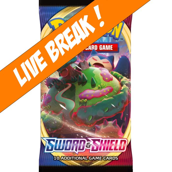 [ Live Break ] Sword & Shield Base Set - Pokémon TCG Sword & Shield Booster Pack