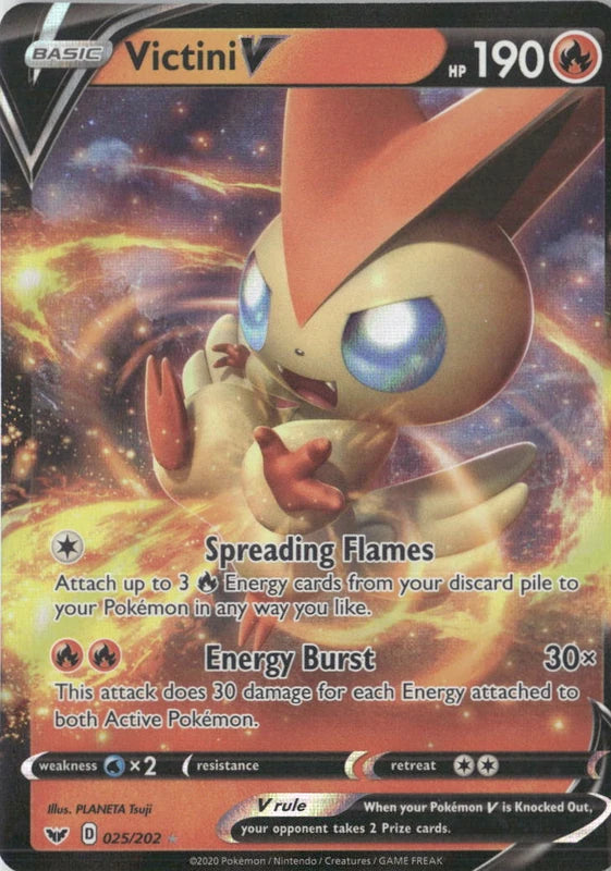 Victini V - SWSH01: Sword & Shield Base Set