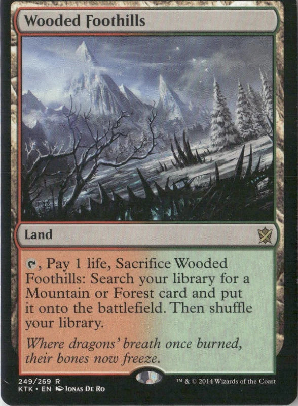 Scan Image | Wooded Foothills - Khans of Tarkir | [DC05AD77]