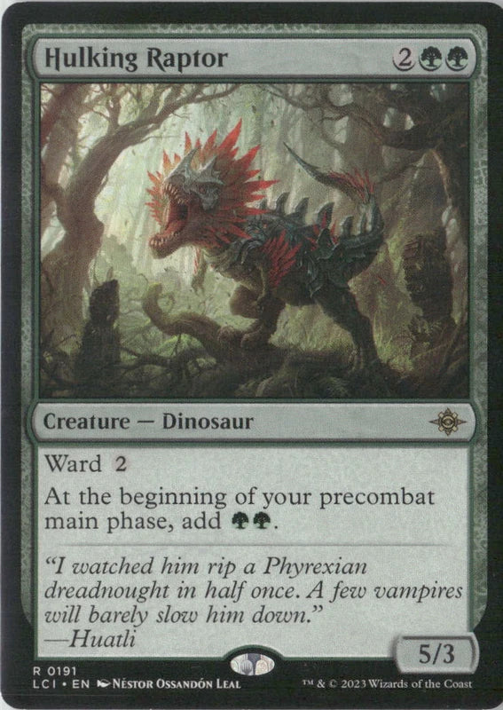 Scan Image | Hulking Raptor - The Lost Caverns of Ixalan | [A3F76986]