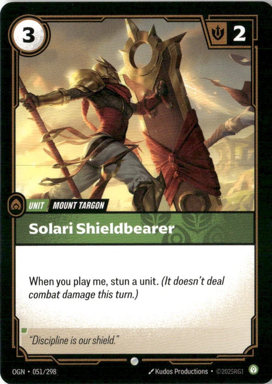 Solari Shieldbearer - Origins