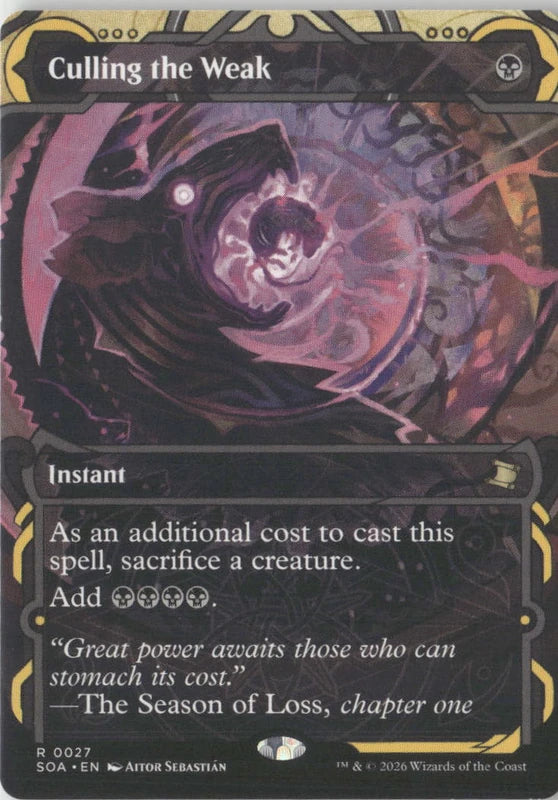 Scan Image | Culling the Weak - Secrets of Strixhaven: Mystical Archive | [5AAFD5DB]