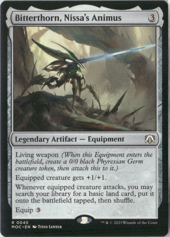 Scan Image | Bitterthorn, Nissa's Animus - Commander: March of the Machine | [31214C12]