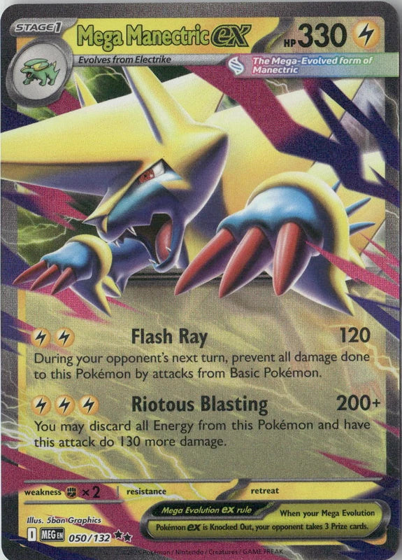 Mega Manectric ex - 050/132 - ME01: Mega Evolution