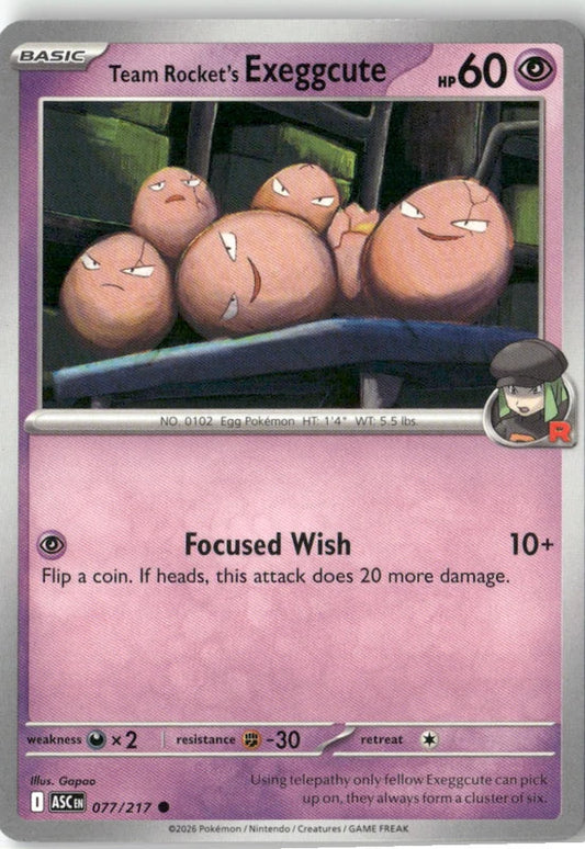 Team Rocket's Exeggcute - ME: Ascended Heroes