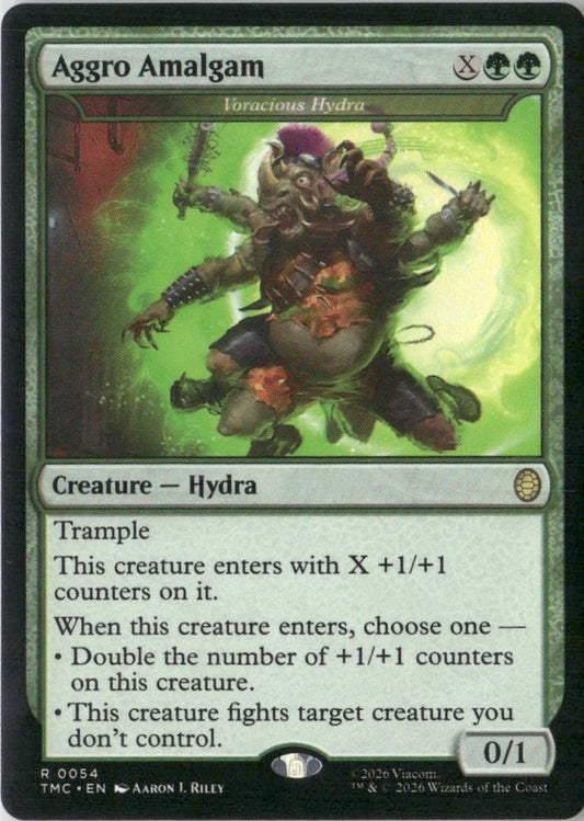 Scan Image | Aggro Amalgam - Voracious Hydra (Surge Foil) - Commander: Teenage Mutant Ninja Turtles | [98B78B4F]