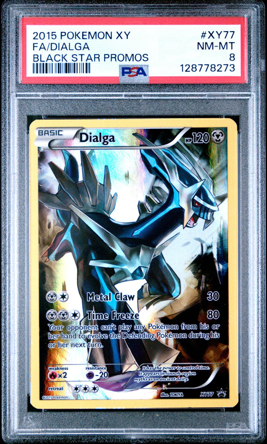 2015 Pokemon Xy Black Star Promos Xy77 Dialga Black Star Promos - PSA 8