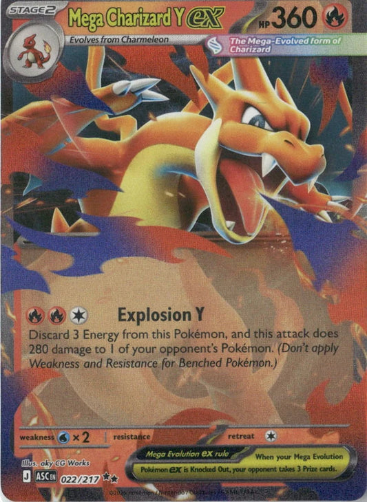 Mega Charizard Y ex - 022/217 - ME: Ascended Heroes