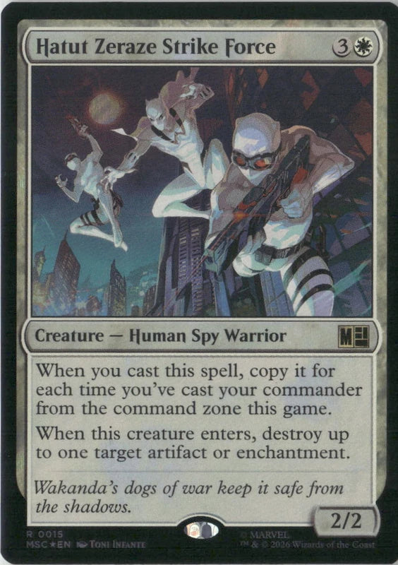 Scan Image | Hatut Zeraze Strike Force (Surge Foil) - Commander: Marvel Super Heroes | [1B7D42B8]