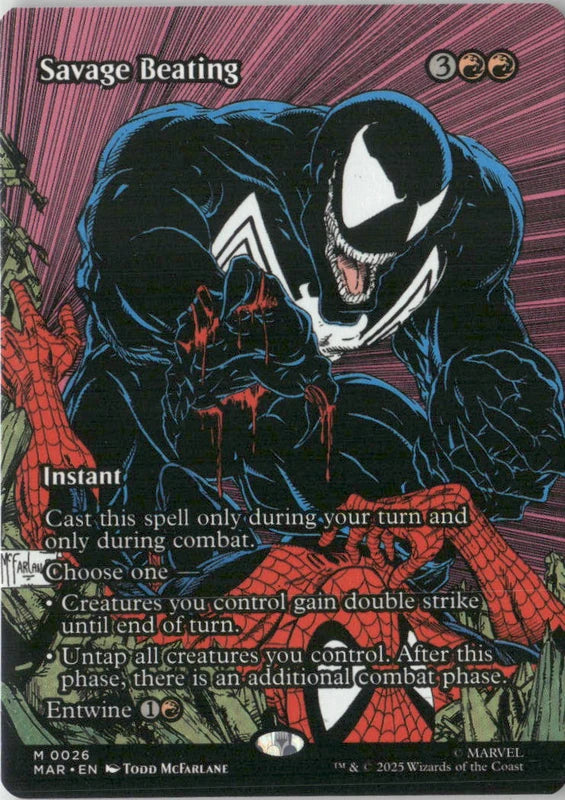 Scan Image | Savage Beating (Borderless) - Marvel Universe Eternal-Legal | [A92DFA4F]