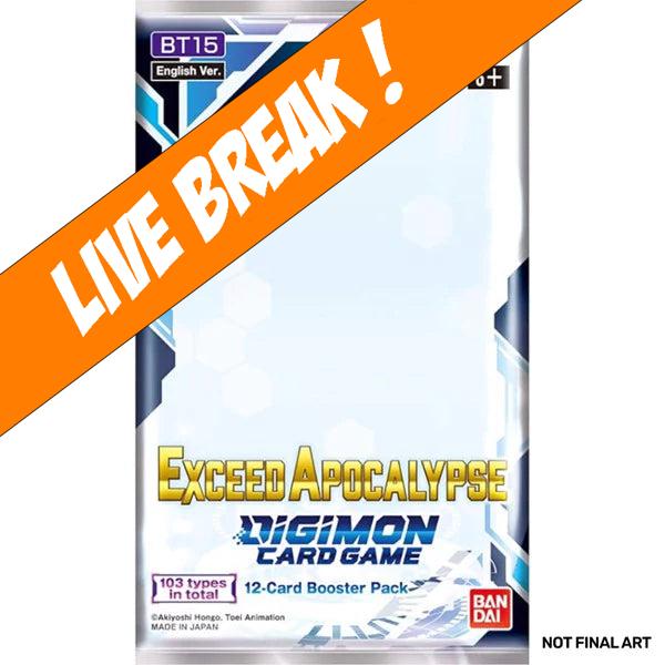 [ Live Break ] Digimon Card Game Exceed Apocalypse BT15 Booster Pack