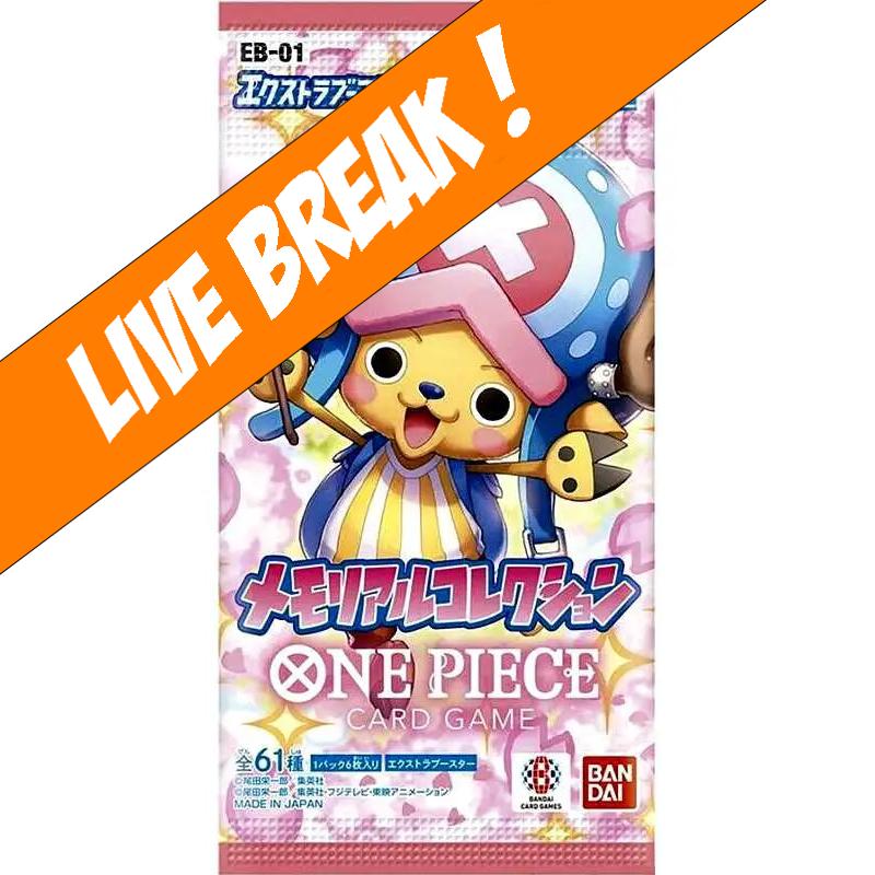 Live Break ] One Piece Card Game - Extra Booster Memorial
