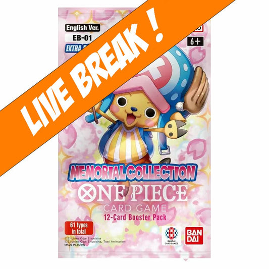 [ Live Break ] One Piece Card Game Memorial Collection Extra Booster Pack  [EB-01]