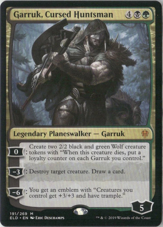 Scan Image | Garruk, Cursed Huntsman - Throne of Eldraine | [4EAD0532]