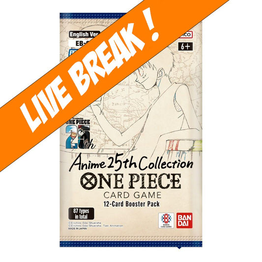 [ Live Break ] One Piece Card Game: Anime 25th Collection [EB-02] Extra Booster Pack