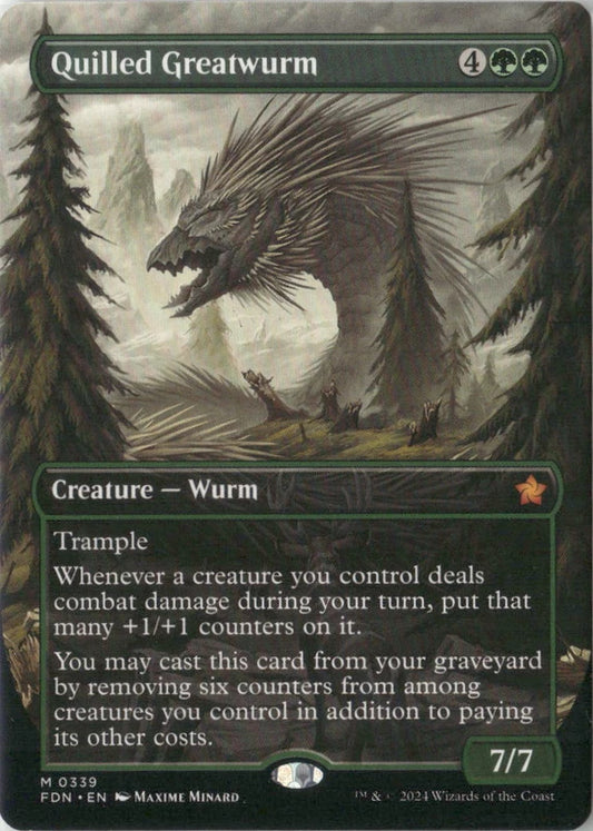 Scan Image | Quilled Greatwurm (Borderless) - Foundations | [CFAE5A12]