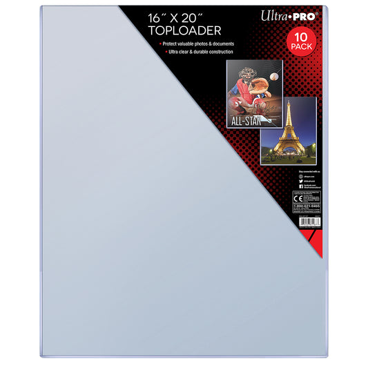 Ultra Pro: 16" X 20" Toploader 10ct
