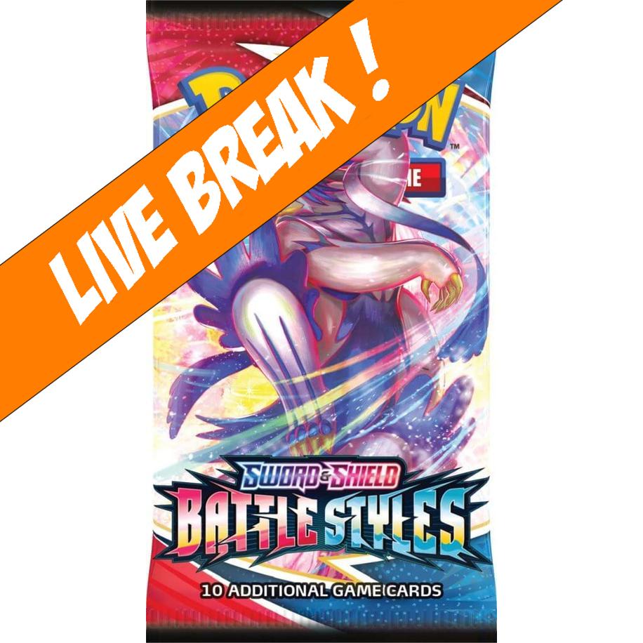 [ Live Break ] Battle Styles - Pokémon TCG Sword & Shield SWSH Booster Pack