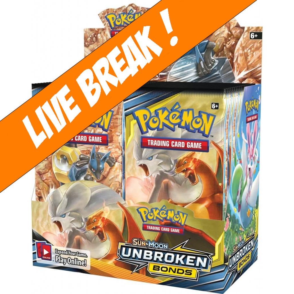 [ Live Break ] POKÉMON TCG: Sun & Moon - Unbroken Bonds Booster Box