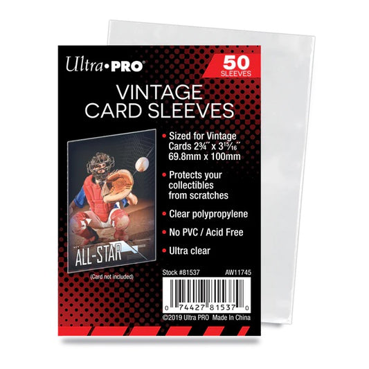 Ultra Pro: 2-3/4" X 3-15/16" Vintage Card Sleeves