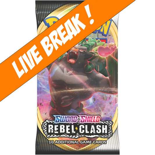 [ Live Break ] Rebel Clash - Pokémon TCG Booster Pack