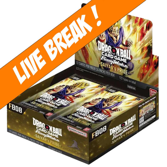 [ Live Break ] Dragon Ball Super Card Game: Fusion World  Saiyan's Pride [FB08] Booster Box