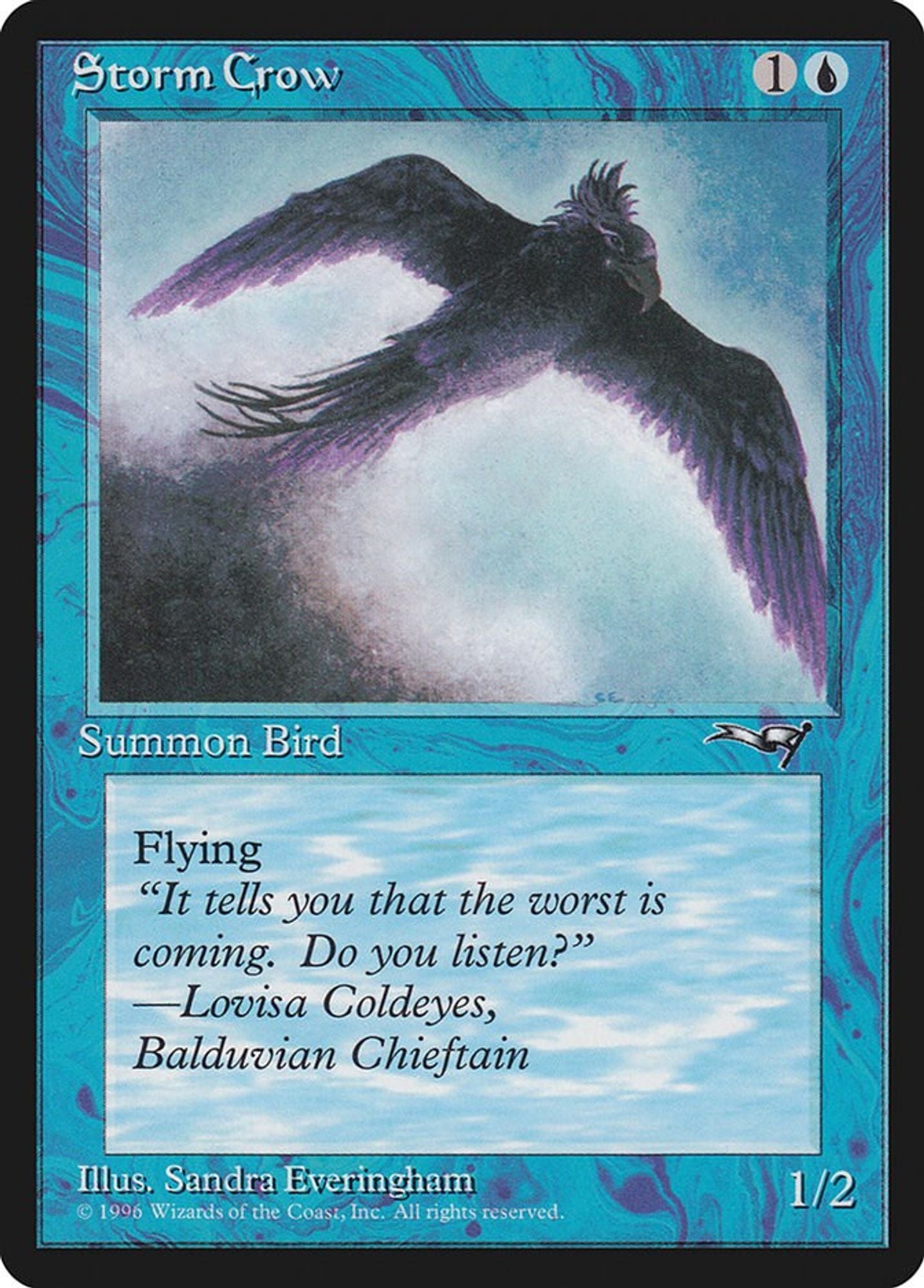 Storm Crow (Flying Right)