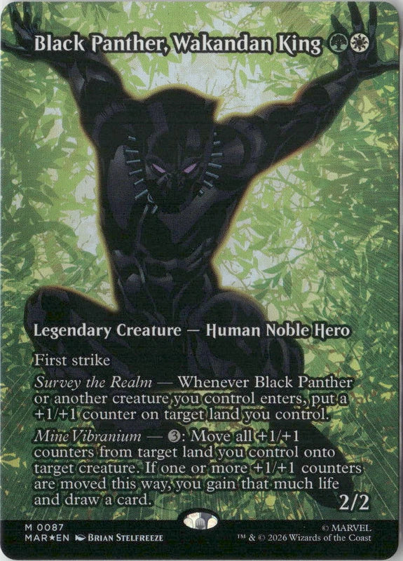 Scan Image | Black Panther, Wakandan King (Borderless) - Marvel Universe Eternal-Legal | [9682A6D3]