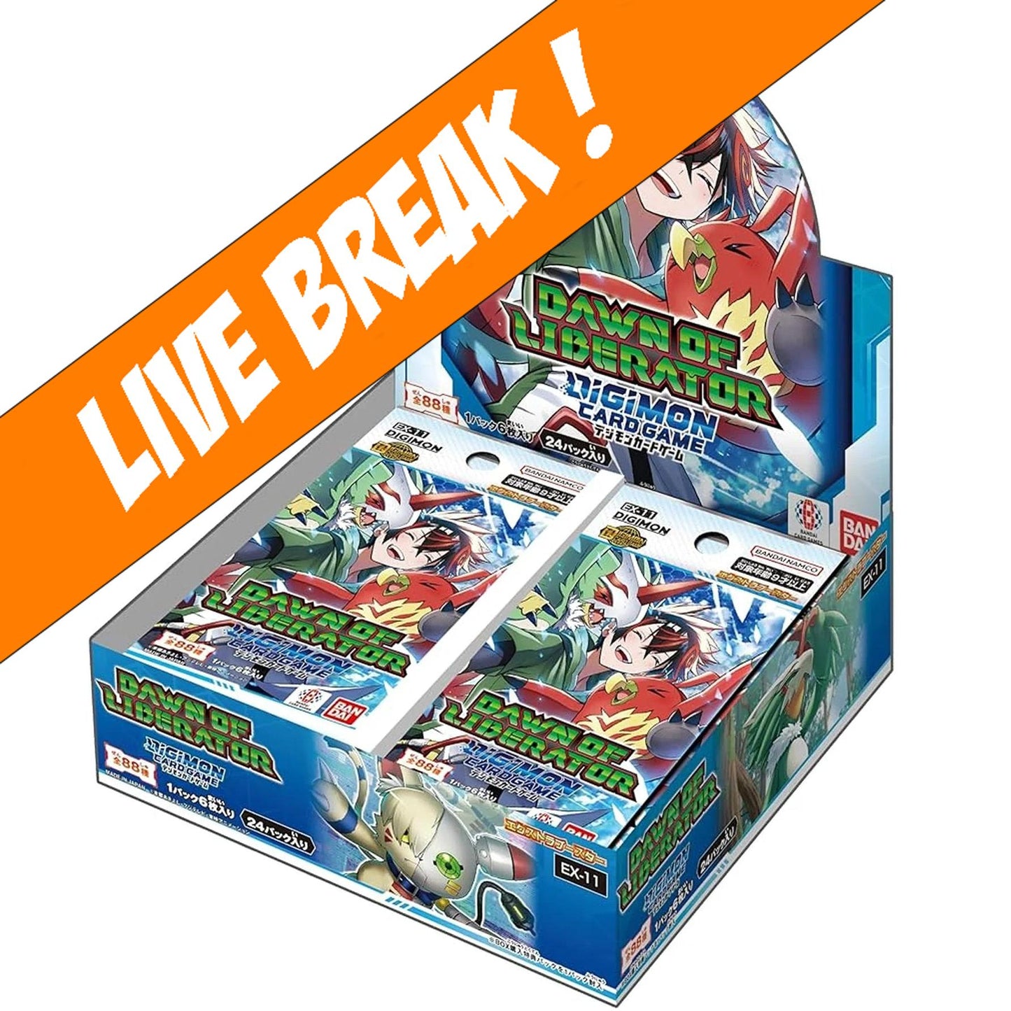 [ Live Break ] Digimon Card Game: Dawn of Liberator [EX-11] Extra Booster Box