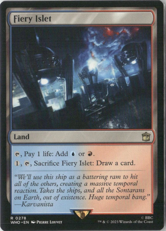 Scan Image | Fiery Islet (Surge Foil) - Universes Beyond: Doctor Who | [2C8FBA7E]