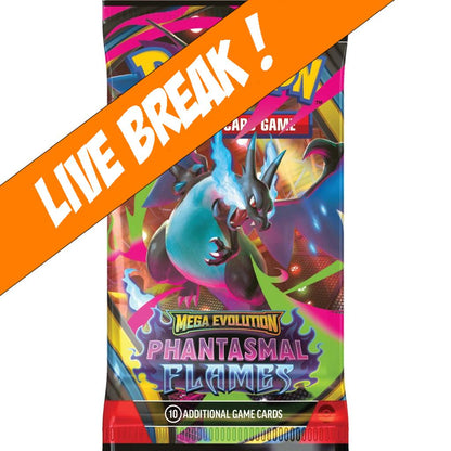 [ Live Break ] Phantasmal Flames - Pokemon TCG: Mega Evolution ME02 Booster Pack