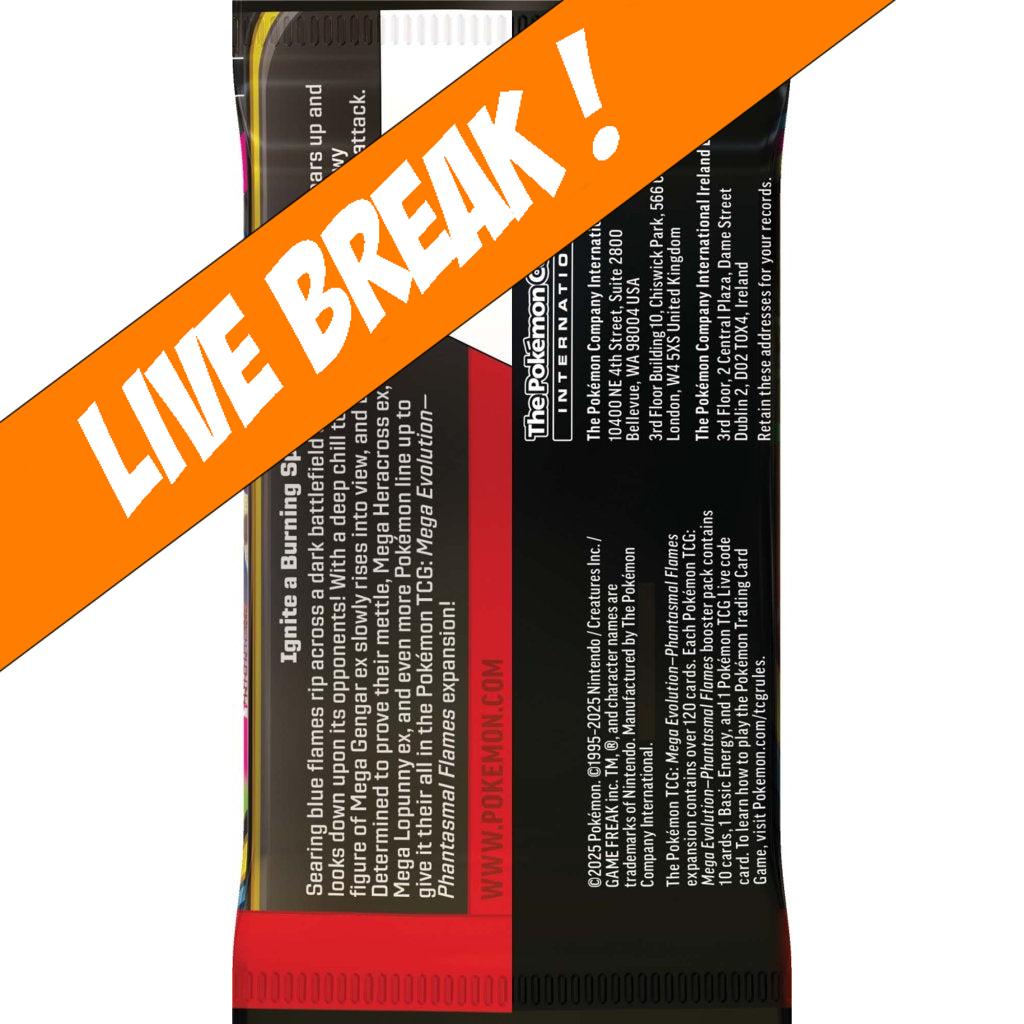 [ Live Break ] Phantasmal Flames - Pokemon TCG: Mega Evolution ME02 Booster Pack
