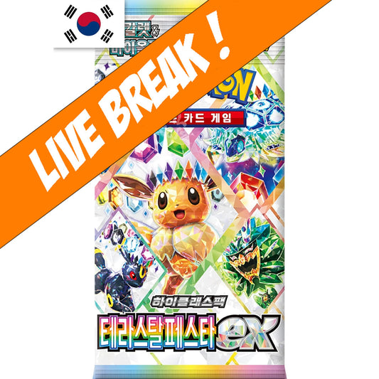 [ Live Break ] Terastal Festival Ex (Korean)- Pokémon TCG Scarlet & Violet SV8a Booster Pack