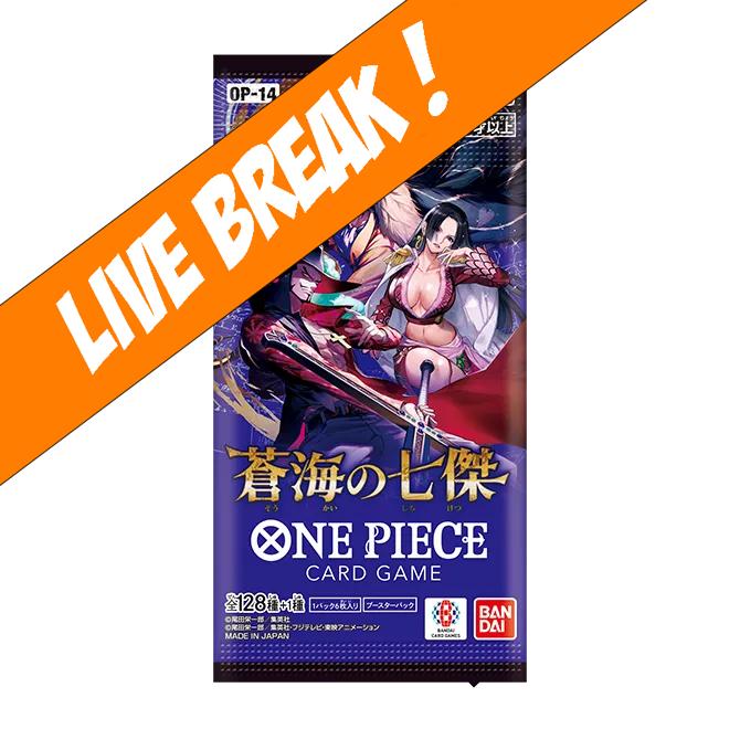 [ Live Break ] One Piece Card Game - The Azure Sea's Seven OP-14 Booster Pack (Japanese)